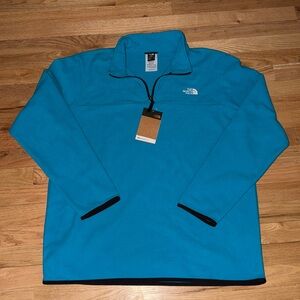 The North Face NWT 1/4 zip alkaline blue Anchor fleece pullover 🥅❄️🍁🍂